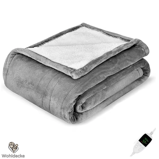 Weiche große Sherpa-Heizdecke - 9 Wärmestufen