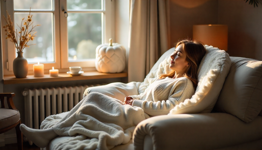 Warum eine weiße Bubble Plüschdecke im Herbst &amp; Winter unverzichtbar ist