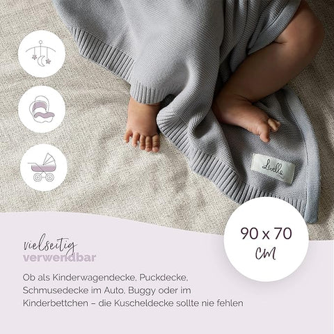 Livella Babydecke - 100 % Bio-Baumwolle