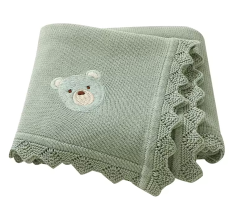 Babydecke-fuer-neugeborene-babydecke-baumwolle-grun