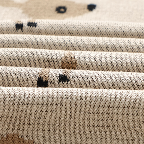 Babydecke Stricken Baumwolle Tier Stoff