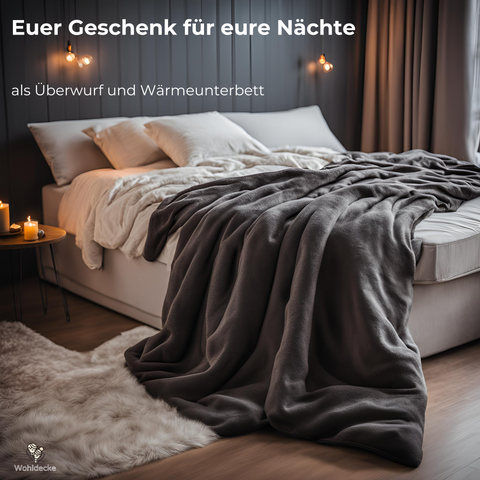 Weiche Sherpa-Heizdecke - 6 Temperaturstufen