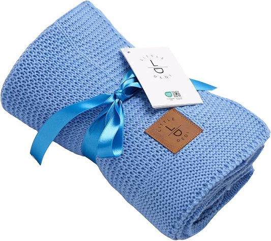 Little Dedi® – Knitted baby blanket - 80x100 cm (OEKO-TEX)