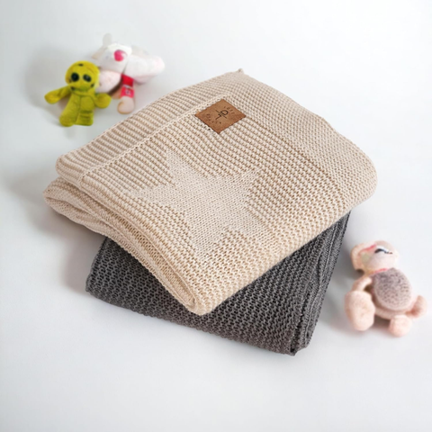 Little Dedi® – Knitted baby blanket - 80x100 cm (OEKO-TEX)