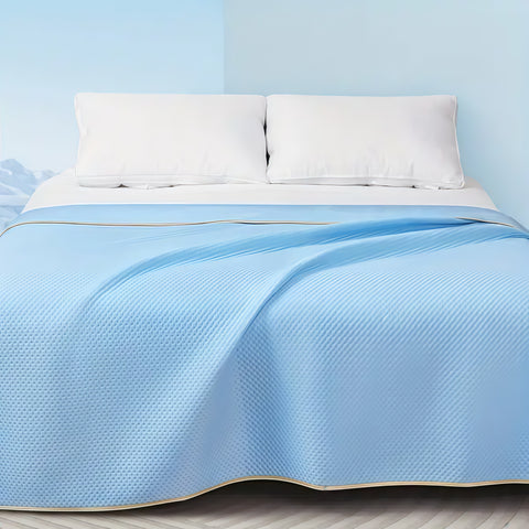Sommer-Kühldecke zum Schlafen – 200×230 cm, atmungsaktiv, leicht, getestet, Kühldecke fürs Bett und für Hitzeschläfer