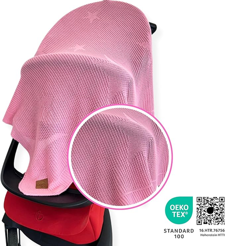 Little Dedi® – Knitted baby blanket - 80x100 cm (OEKO-TEX)