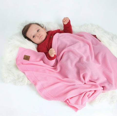Little Dedi® – Knitted baby blanket - 80x100 cm (OEKO-TEX)