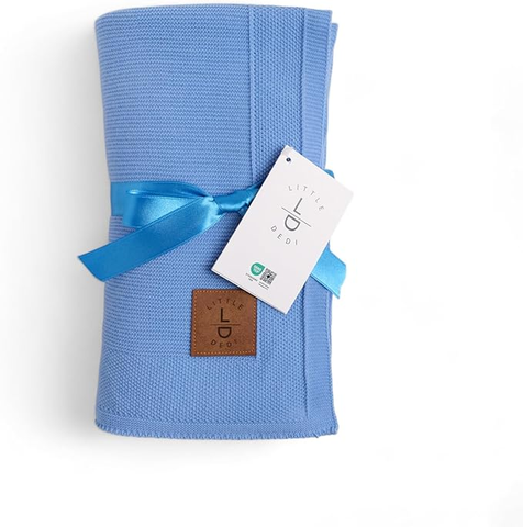 Little Dedi® – Knitted baby blanket - 80x100 cm (OEKO-TEX)