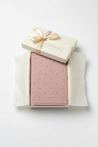 Babydecke Merinowolle Geschenk für Mädchen