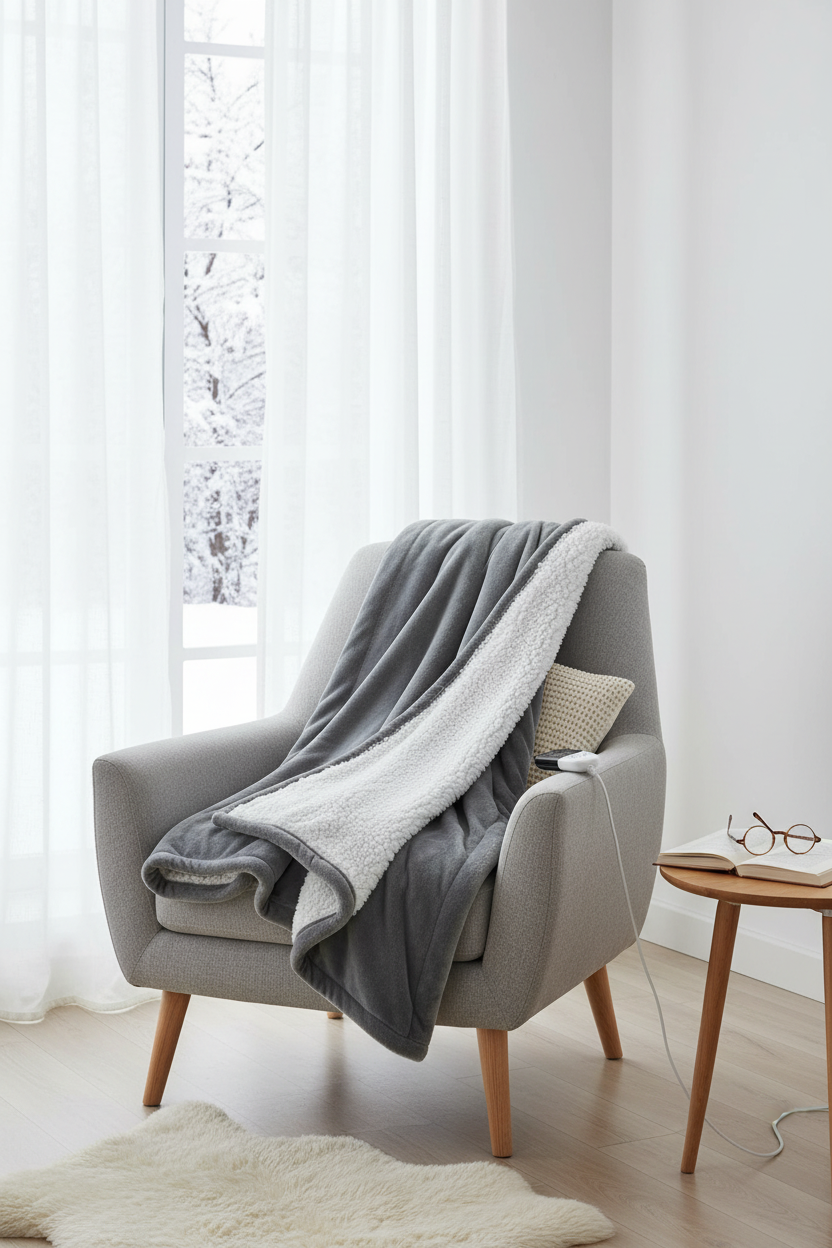 elektrische Heizdecke aus Baumwolle-fuer Sessel