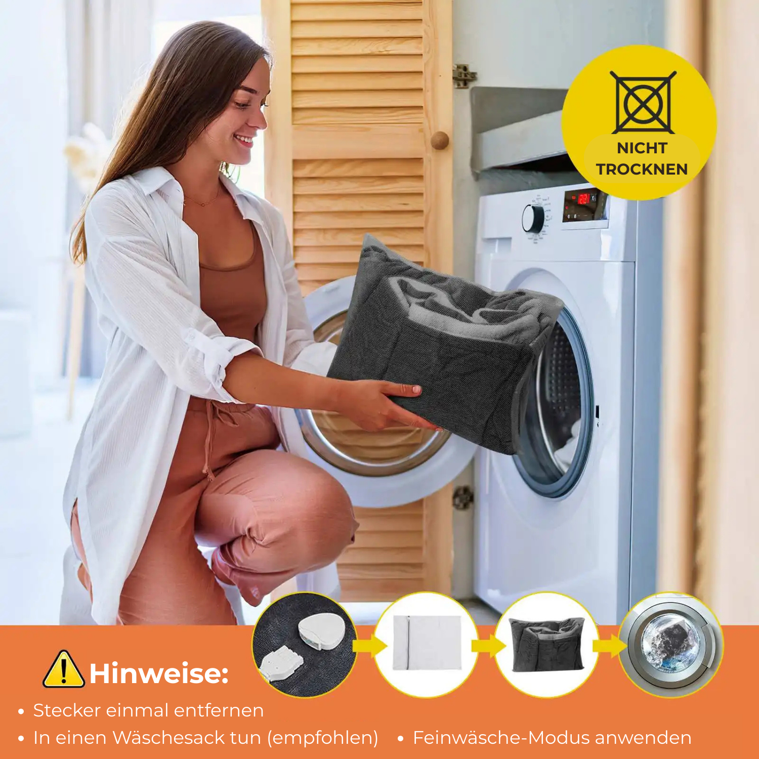 elektrische Heizdecke Baumwolle waschen