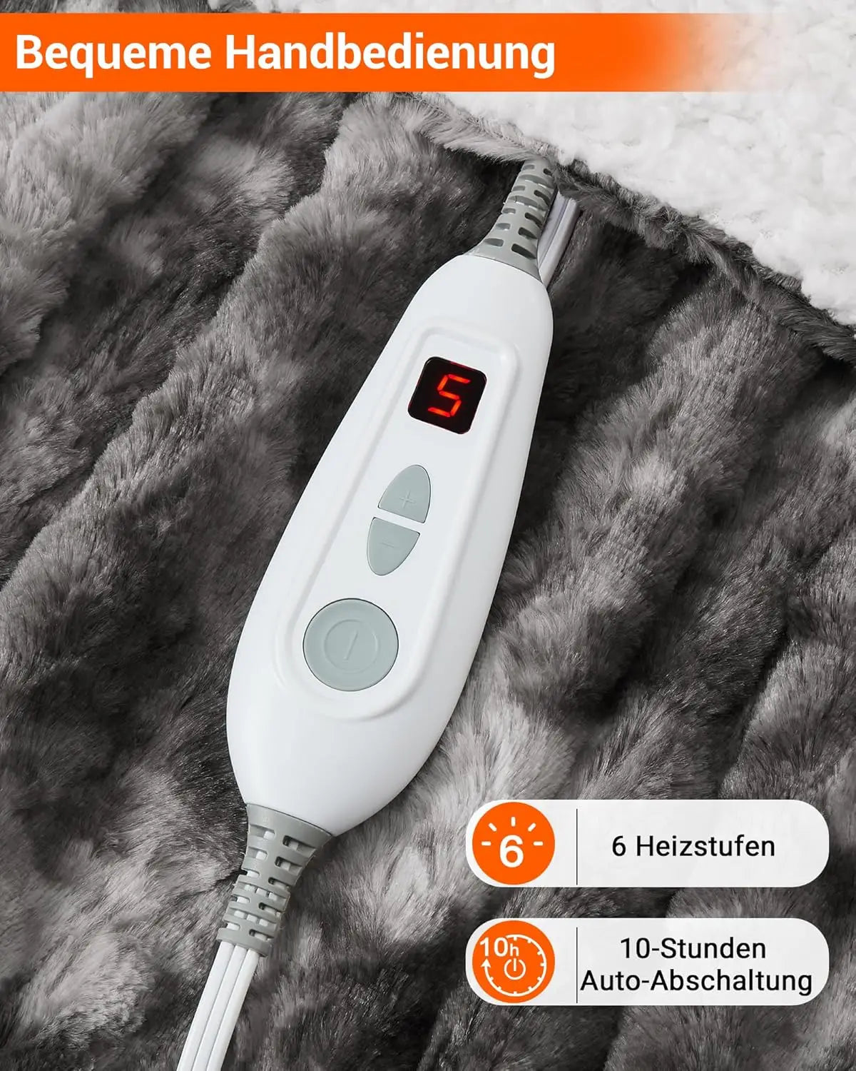 Heizdecke 180x200cm im Bett für warme Nächte