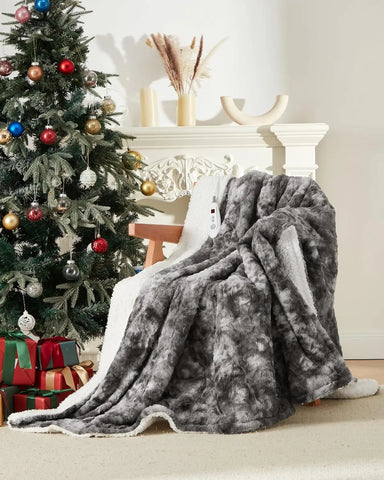 Weiche PV-Samt Oberseite der elektrischen Heizdecke grau