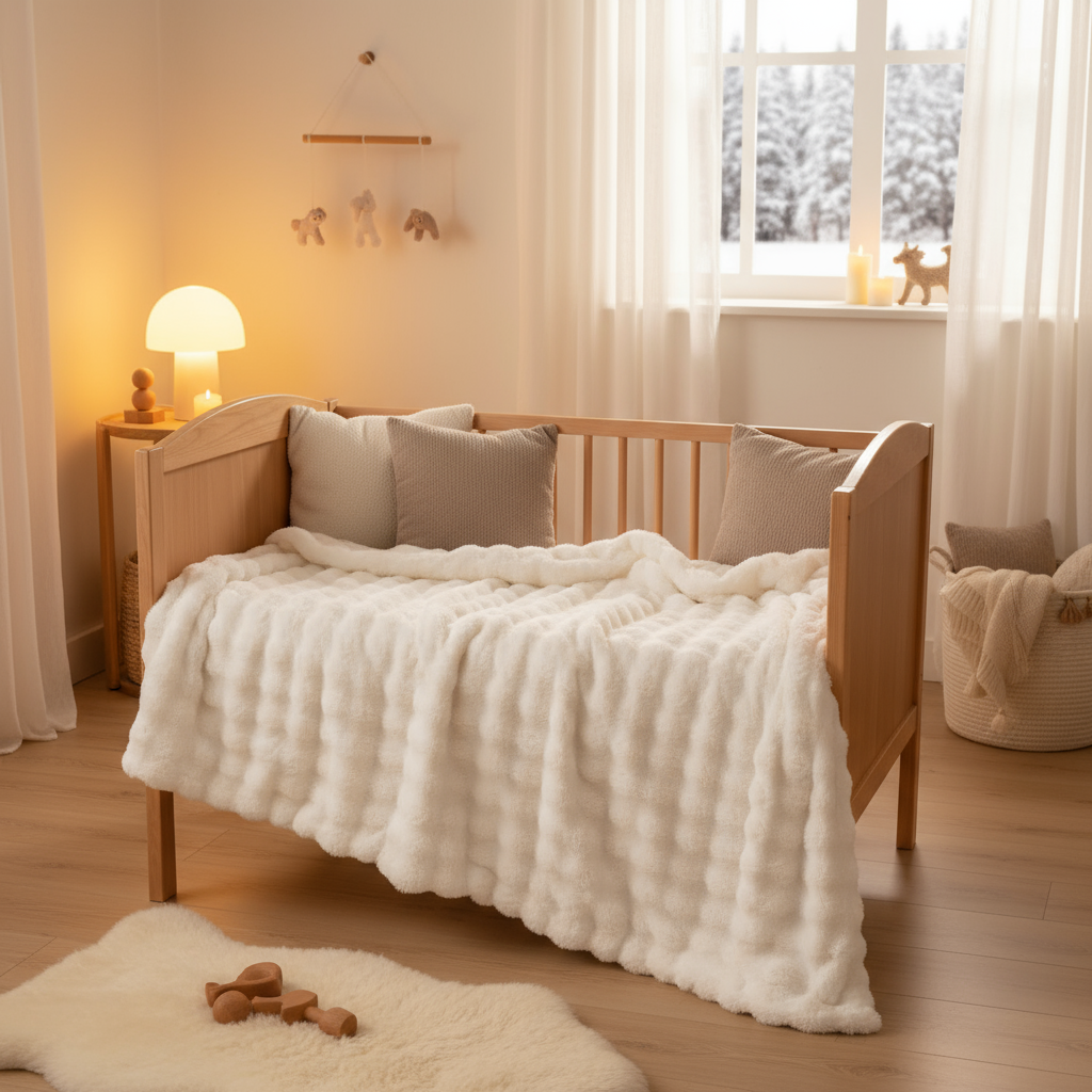 Plüschdecke Kinder Winter