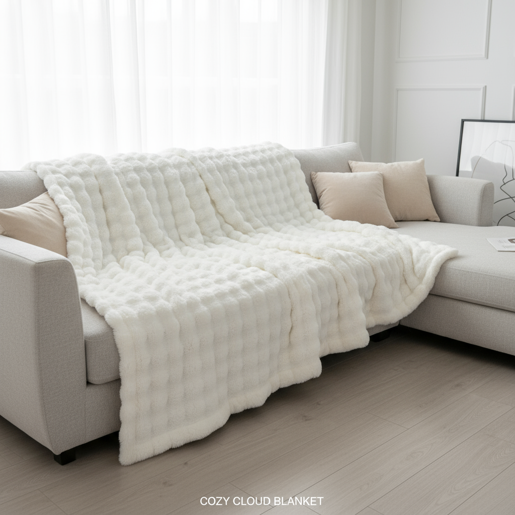 plüschdecke-weiss-bubble-kuscheldecke-sofa